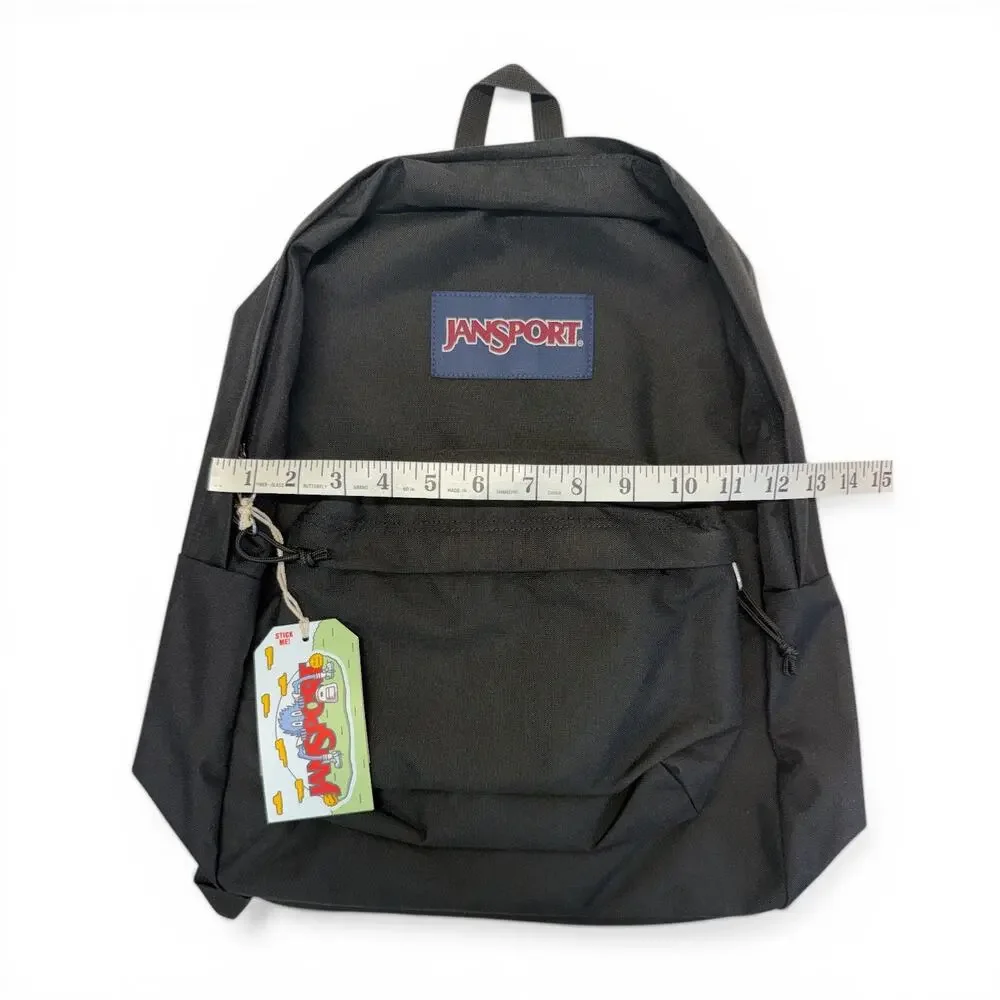 JanSport SuperBreak One Backpack Black School Bookbag JS00T501 Lightweight New